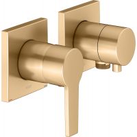 Keuco Edition 11 bateria prysznicowa podtynkowa mosiądz szczotkowany 51151251122