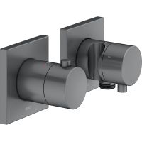 Keuco Edition 11 bateria prysznicowa termostatyczna podtynkowa chrom-czarny szczotkowany 51153131232