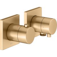 Keuco Edition 11 bateria prysznicowa termostatyczna podtynkowa mosiądz szczotkowany 51153251122