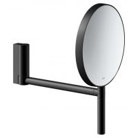 Keuco Black Selection lusterko kosmetyczne 19,3x30,5 cm czarny mat 17649370002