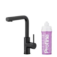 KFA Armatura Duero Pure Basic bateria kuchenna stojąca z filtrem Lilac czarny mat 6623-915-81