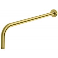 Kohlman Experience Brushed Gold ramię prysznicowe 40 cm ścienne złoty szczotkowany WNEGDB