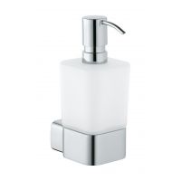 Kludi E2 dozownik do mydła ścienny chrom/szkło białe 4997605