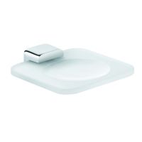 Kludi E2 mydelniczka ścienna chrom/szkło białe 4998505