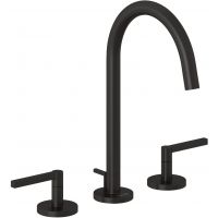 Kludi Nova Fonte Puristic bateria umywalkowa stojąca czarny szczotkowany 20143N215