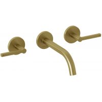 Kludi Nova Fonte Puristic bateria umywalkowa podtynkowa złoty szczotkowany 20144N015