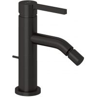 Kludi Nova Fonte Pura bateria bidetowa stojąca czarny szczotkowany 20216N215