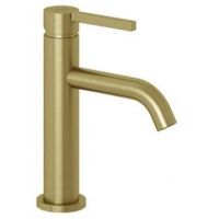 Kludi Nova Fonte Pura bateria umywalkowa stojąca złoty szczotkowany 20266N015