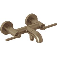 Kludi Nova Fonte Puristic bateria wannowo-prysznicowa ścienna brązowy szczotkowany 20540N115