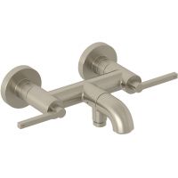 Kludi Nova Fonte Puristic bateria wannowo-prysznicowa ścienna nikiel szczotkowany 20540N515