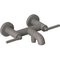 Kludi Nova Fonte Puristic bateria wannowo-prysznicowa ścienna szary mat 20540O115