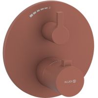 Kludi Nova Fonte Puristic bateria prysznicowa podtynkowa termostatyczna koralowy mat 20885O515