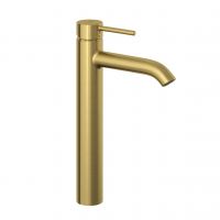 Kludi Bozz bateria umywalkowa stojąca wysoka złoty szczotkowany 38286N076