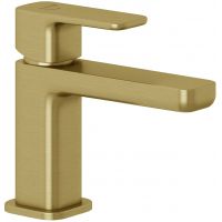 Kludi Renon bateria umywalkowa stojąca złoty szczotkowany 42267N075