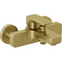 Kludi Renon bateria wannowo-prysznicowa ścienna złoty szczotkowany 42691N075