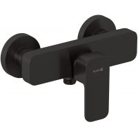 Kludi Renon bateria prysznicowa ścienna czarny szczotkowany 42831N275