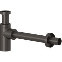 Kludi Design syfon do umywalki butelkowy czarny szczotkowany 10020N2-00