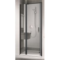 Kermi Cada XS Czarny Soft drzwi prysznicowe 100 cm lewe czarny soft/szkło przezroczyste CK1GL100203PK