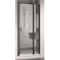Kermi Cada XS Czarny Soft drzwi prysznicowe 80 cm prawe czarny soft/szkło przezroczyste CK1GR080203PK