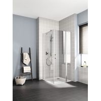 Kermi Cada XS drzwi prysznicowe 90 cm uchylne srebrny połysk/szkło przezroczyste CK1NR09020VPK