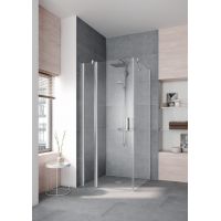 Kermi Pega drzwi prysznicowe 80 cm uchylne srebrny połysk/szkło przezroczyste PE1NR08020VPK