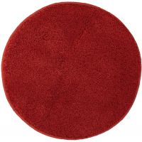 Kleine Wolke Relax dywanik łazienkowy 100x100 cm okrągły czerwony rubin 5405453521