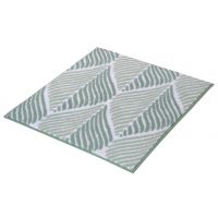 Kleine Wolke Leaf dywanik łazienkowy 50x60 cm poliester zielony/biały 9137685433
