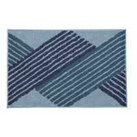 Kleine Wolke Cross dywanik łazienkowy 60x100 cm poliester niebieski 9181783360