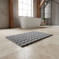 Kleine Wolke Cloud dywanik łazienkowy 120x70 cm prostokątny jasny szary 9198146225