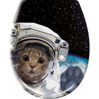 Kleine Wolke Cosmo Cat deska sedesowa uniwersalna wolnoopadająca kot w kosmosie 1855148075