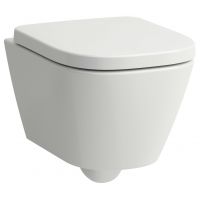 Laufen Meda miska WC wisząca bez kołnierza ze spłukiwaniem wirowym biały połysk H8201134000001