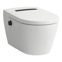 Laufen Cleanet Auria toaleta myjąca wisząca bez kołnierza ze spłukiwaniem wirowym biała H8208414040001