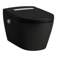 Laufen Cleanet Auria toaleta myjąca wisząca bez kołnierza ze spłukiwaniem wirowym czarna H8208417160001