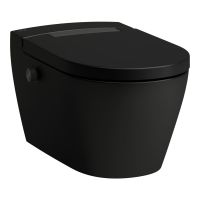 Laufen Cleanet Auria toaleta myjąca wisząca bez kołnierza ze spłukiwaniem wirowym czarna H8208417230001