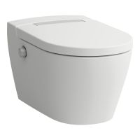 Laufen Cleanet Auria toaleta myjąca wisząca bez kołnierza ze spłukiwaniem wirowym biała H8208417570001