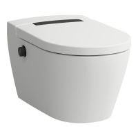 Laufen Cleanet Auria toaleta myjąca wisząca bez kołnierza ze spłukiwaniem wirowym biała H8208417650001