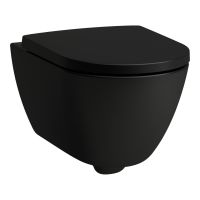 Laufen Pro X miska WC wisząca bez kołnierza ze spłukiwaniem wirowym czarny mat H8208607160001