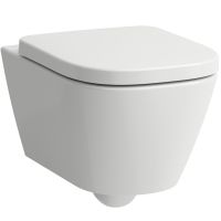 Laufen Meda zestaw miska z deską wisząca bez kołnierza biały H8661100000001