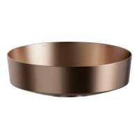 Laufen Rivo umywalka 40x40 cm okrągła nablatowa miedź szczotkowana H512RO41531121