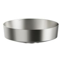 Laufen Rivo umywalka 40x40 cm okrągła nablatowa tytan szczotkowany H512RO41541121