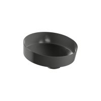 Laufen Tendo umywalka 40x40 cm okrągła nablatowa ciemne żelazo H512TE40191121