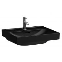 Laufen Meda umywalka 55x46 cm prostokątna ścienna-meblowa czarny mat H8101127161091