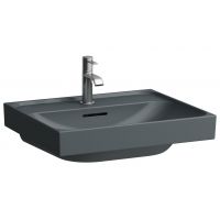 Laufen Meda umywalka 55x46 cm prostokątna ścienna-meblowa grafit mat H8101127581091