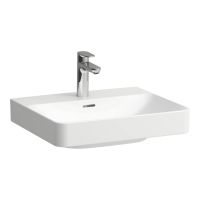 Laufen Pro X umywalka 55x46,5 cm prostokątna ścienna-meblowa biały mat H8108627571041