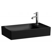 Laufen Meda umywalka 60x35 cm prostokątna nablatowa czarny mat H8121137161061