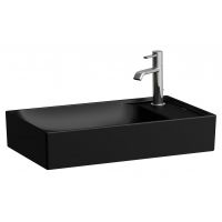 Laufen Meda umywalka 60x35 cm prostokątna nablatowa czarny mat H8121137161121
