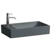 Laufen Meda umywalka 60x35 cm prostokątna nablatowa grafitowy mat H8121137581051