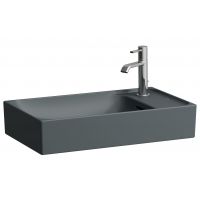 Laufen Meda umywalka 60x35 cm prostokątna nablatowa grafitowy mat H8121137581061