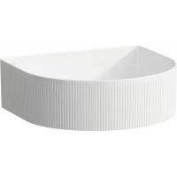 Laufen Sonar umywalka 41x36,5 cm półokrągła nablatowa biała H8123430001121
