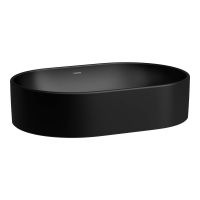 Laufen Savoy umywalka 55x38 cm owalna nablatowa czarny mat H8129447161121